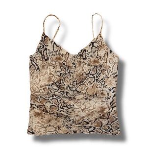 Snakeskin Print Camisole Top